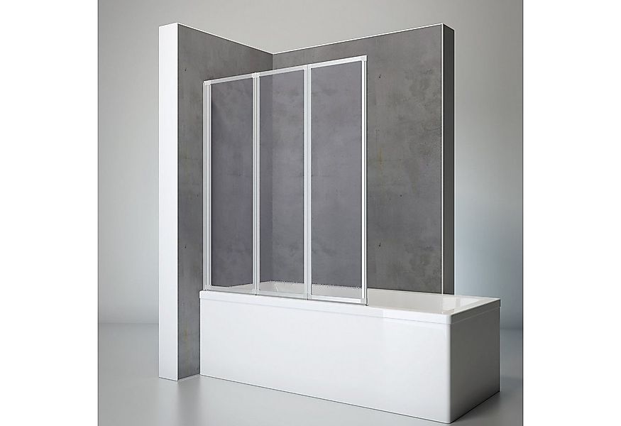 Schulte Badewannenfaltwand Well, Kunstglas, (3 tlg), 127x140 cm, Tropfen De günstig online kaufen