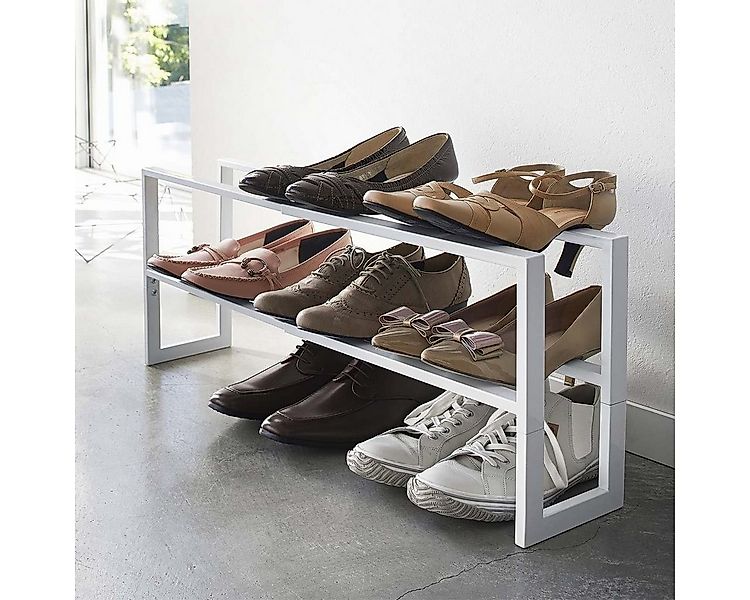 Yamazaki Schuhregal "Line" aus Metall, schmal, ausziehbar 38-70cm, Schuhstä günstig online kaufen