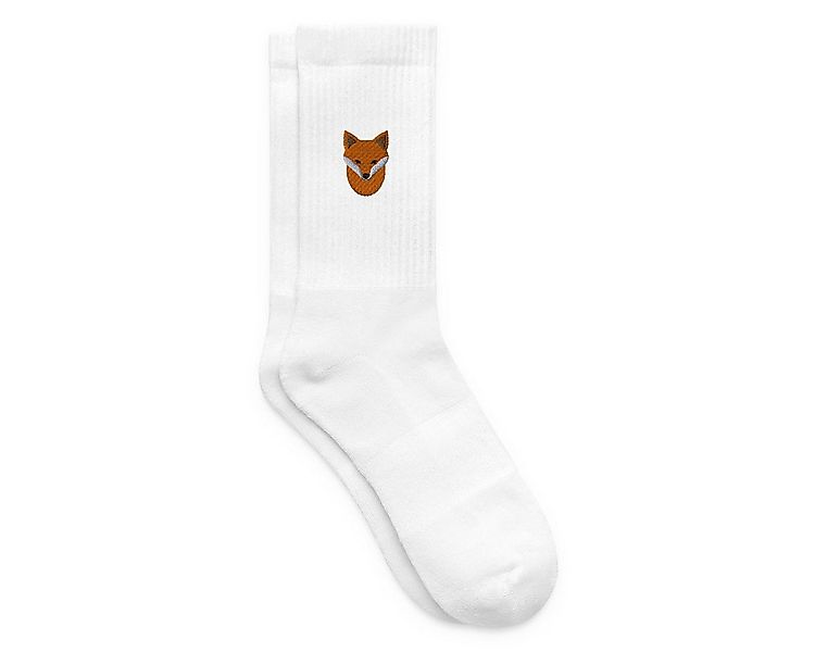 Spreadshirt Socken Gestickter Fuchs Für Naturfans Und Ruhige Köpfe Tennisso günstig online kaufen
