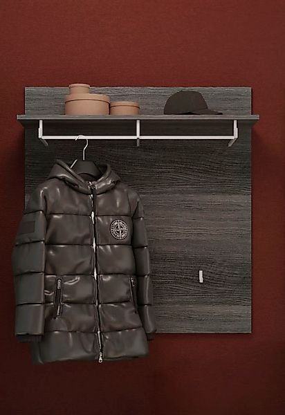 INOSIGN Garderobenpaneel "Siena, Breite 90 cm, 3 Haken, 1 Kleiderstange, 1 günstig online kaufen