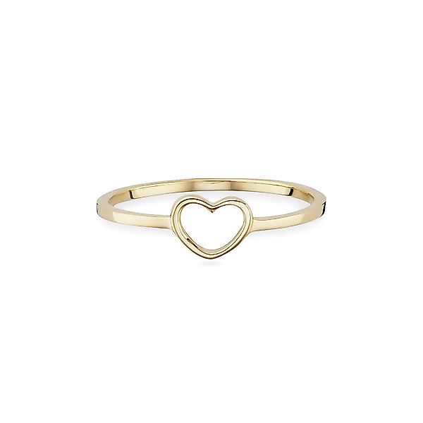 CAÏ Fingerring "925/- Sterling Silber gelb vergoldet Herz" günstig online kaufen