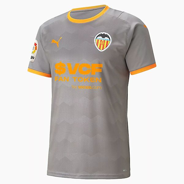 PUMA Valencia CF Replica Herren Viertes Fußballshirt | Mit Aucun | Grau/Ora günstig online kaufen