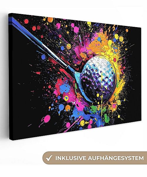 OneMillionCanvasses® Leinwandbild Graffiti - Sport - Golf - Golfclub, Fotod günstig online kaufen