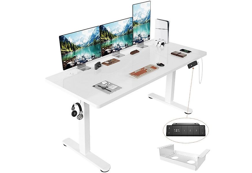 HOMALL Schreibtisch Höhenverstellbarer Schreibtisch mit 3 Höhen-Speicherfun günstig online kaufen