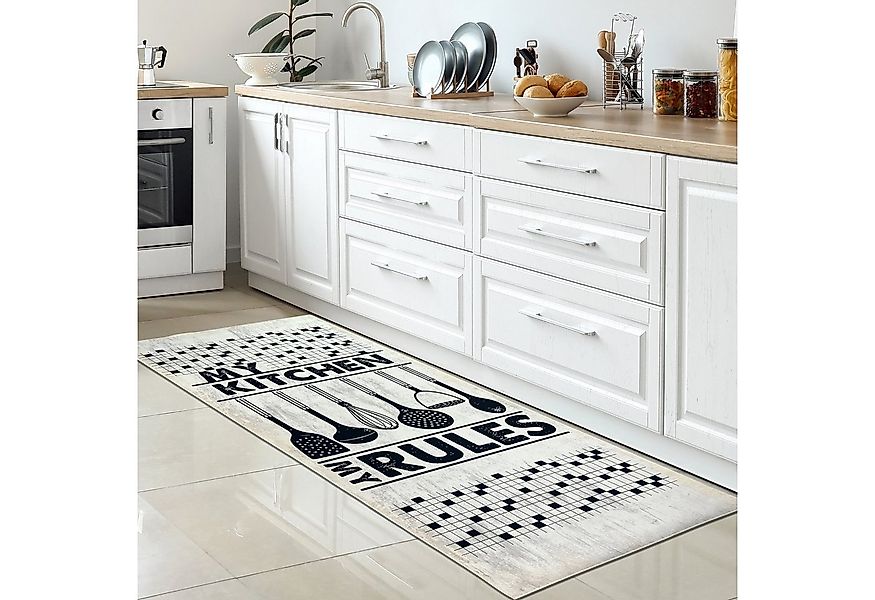 Carpetia Küchenläufer Küchenteppich Modern, rechteckig, Höhe: 5 mm, rutschh günstig online kaufen