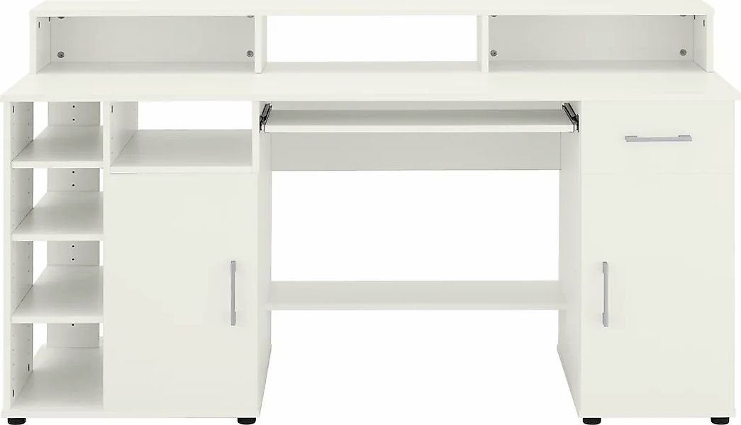 VOGL Möbelfabrik Schreibtisch "Timra mit Monitoraufsatz, Tastaturauszug & T günstig online kaufen