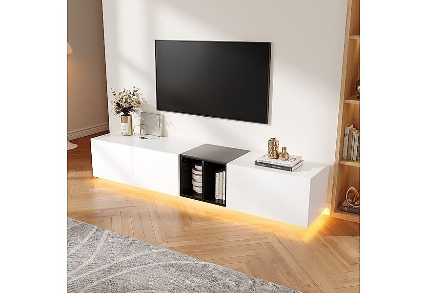 HAUSS SPOLE TV-Schrank Moderner Lowboard Fernsehschrank TV-Möbel mit Schubl günstig online kaufen