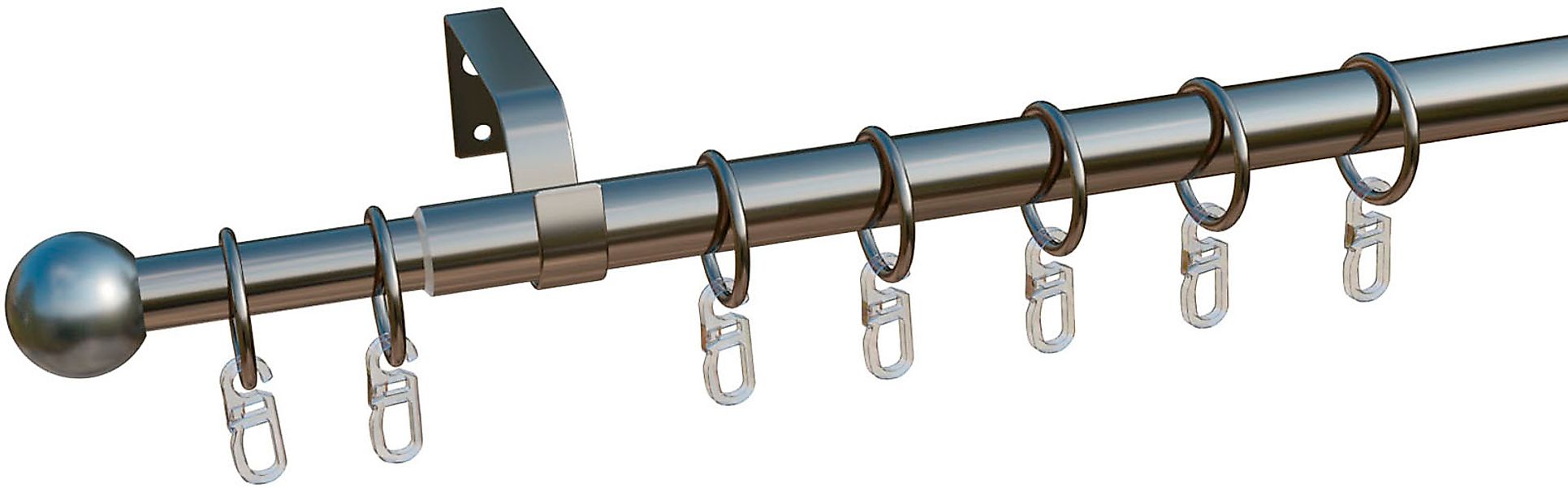 indeko Gardinenstange »Formentor« Ø 10 mm 1 läufig-läufig ausziehbar stufen günstig online kaufen