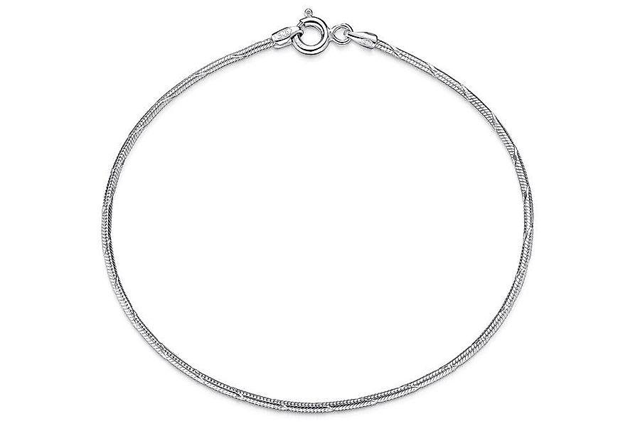 Silberkettenstore Silberarmband Schlangenkette Armband, geprägt 1,4mm günstig online kaufen