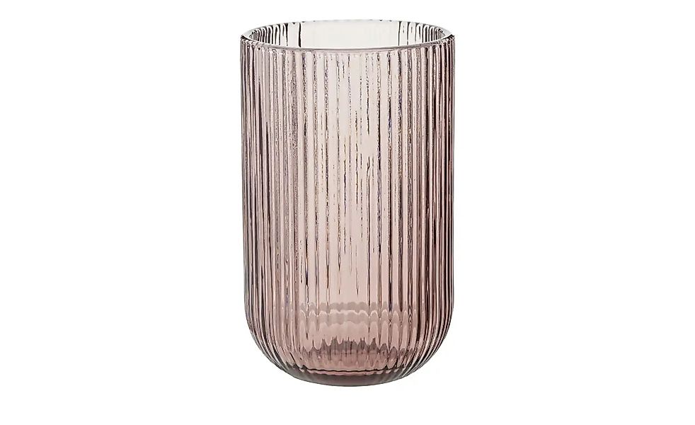 HOME STORY Teelichtglas ¦ rosa/pink ¦ Glas ¦ Maße (cm): B: 8 H: 13 Accessoi günstig online kaufen