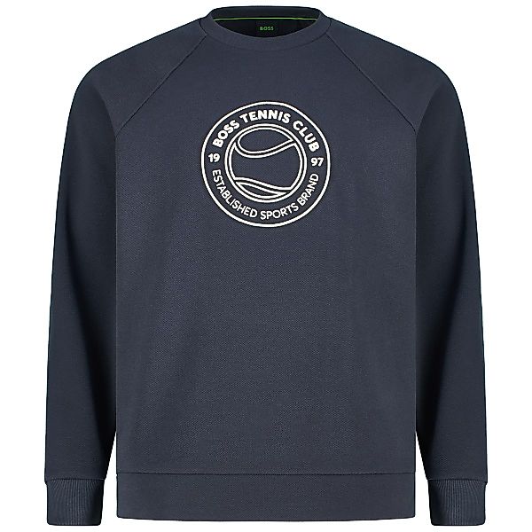 BOSS Sweatshirt mit Stretch Farbe dunkelblau Größe: 4XL günstig online kaufen