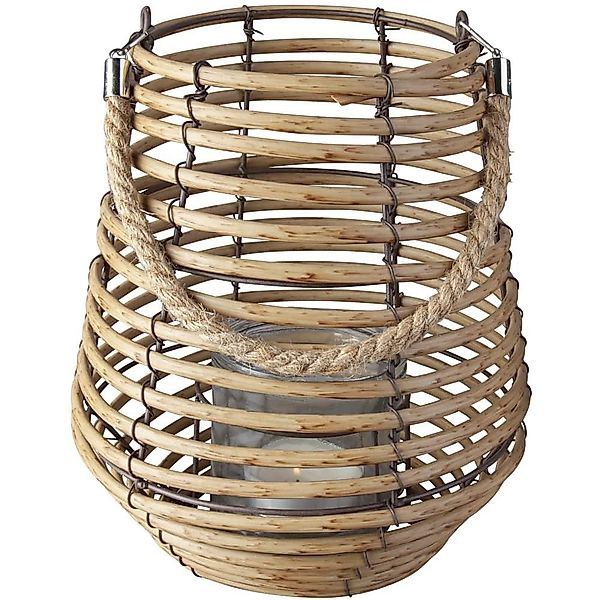 MICA Dekolicht Windlicht - mit Rattan günstig online kaufen