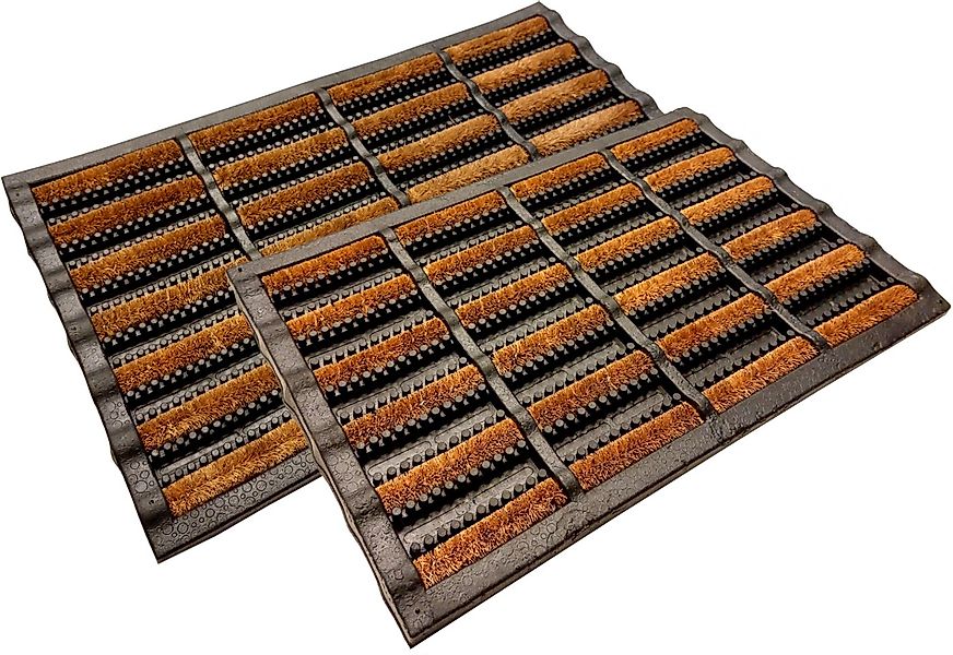 oKu-Tex Fußmatte Fußabtreter mit Borsten, Outdoor, Kokos Bürsten, Türvorleg günstig online kaufen