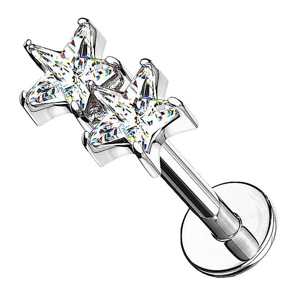 Taffstyle Piercing-Set Tragus Labret Kristall Doppel günstig online kaufen