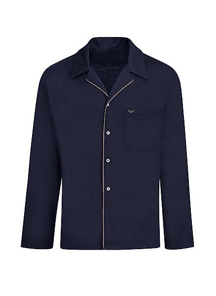 Trigema Schlafanzug TRIGEMA Schickes Schlafanzug Oberteil mit Knopfleiste ( günstig online kaufen