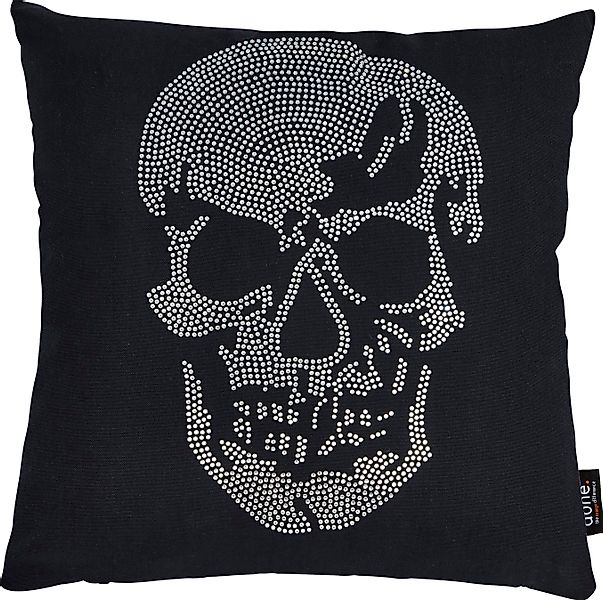 done.® Dekokissen Stone Skull, mit Totenkopf-Applikation, günstig online kaufen
