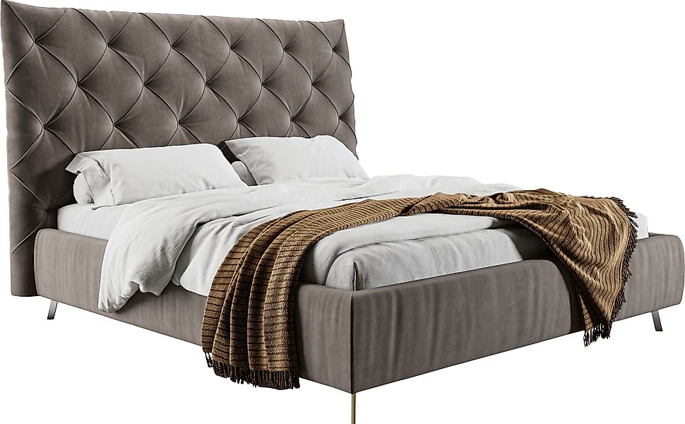 PLACES OF STYLE Polsterbett "Elloree, in 4 Breiten, hinten mit Originalstof günstig online kaufen