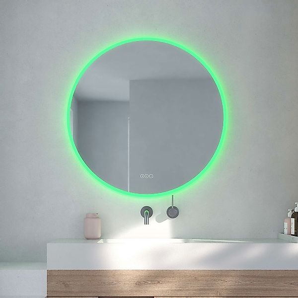 Loevschall Badspiegel »Johannesburg RGB Badezimmerspiegel, rund, Farbwechse günstig online kaufen