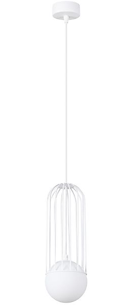 SOLLUX lighting Pendelleuchte »Pendelleuchte BRINA 1 Weiß«, 1 flammig, Leuc günstig online kaufen