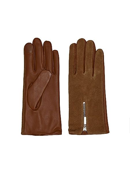 ONLY Leder Handschuhe Damen Braun günstig online kaufen
