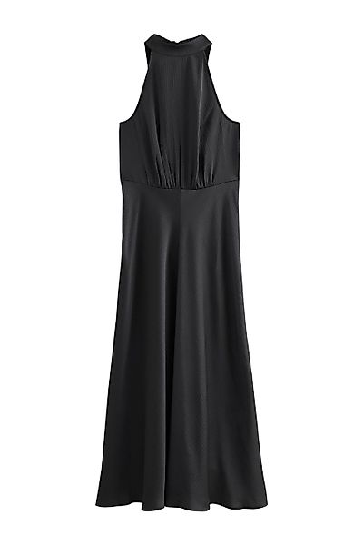 Next Midikleid Neckholder-Midikleid aus strukturiertem Satin günstig online kaufen