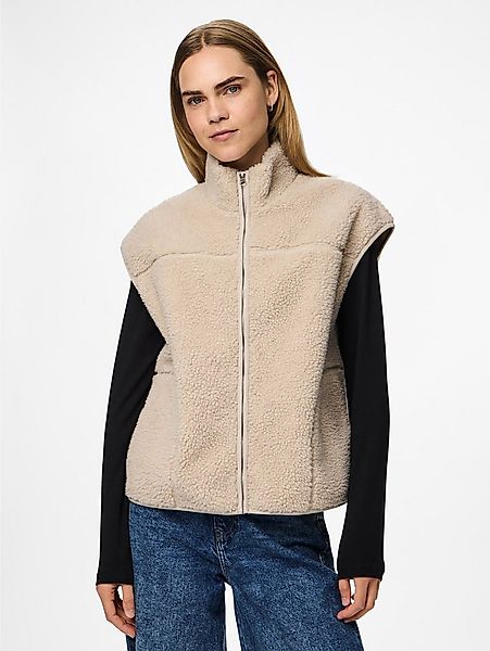 pieces Plüschweste PCSADIA TEDDY VEST NOOS BC Kunstfaser günstig online kaufen