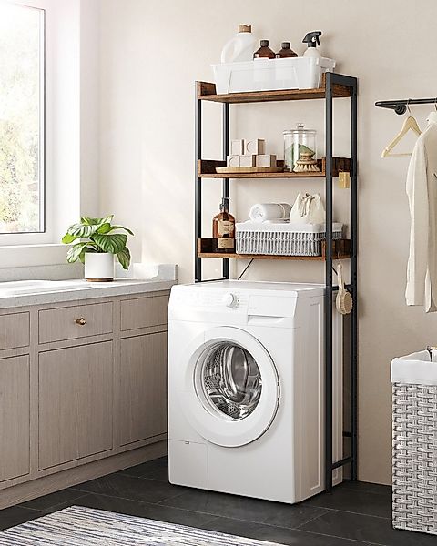 VASAGLE Badregal Toilettenregal, Waschmaschinenregal,Badezimmerregal, 3 off günstig online kaufen