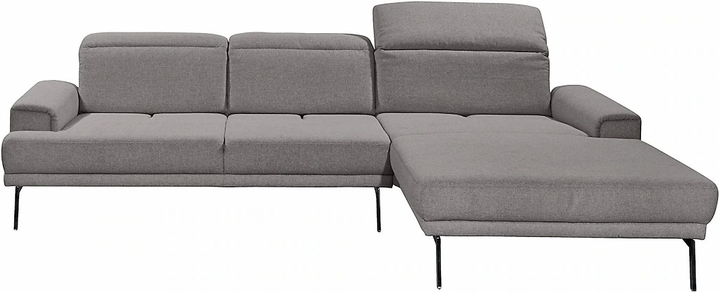 Musterring Ecksofa "MR 4580", mit Kopf- und Sitztiefenverstellung, Metallfu günstig online kaufen