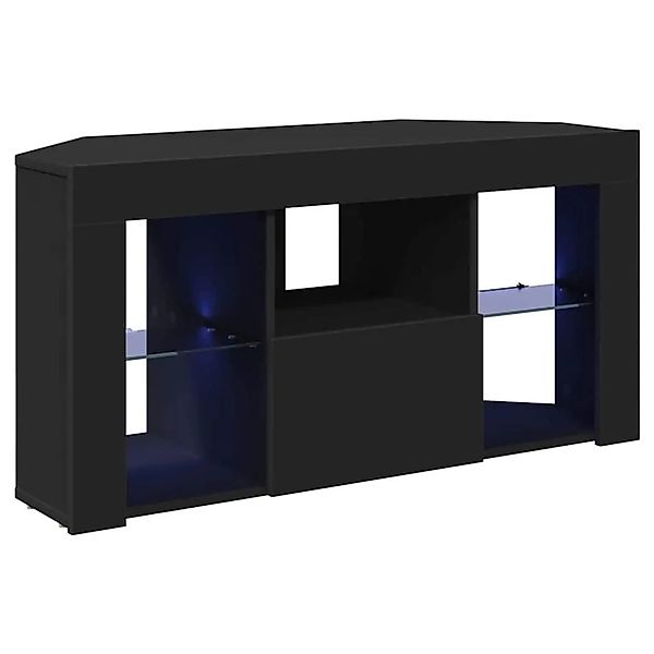 vidaXL Eck-LED-TV-Schrank Schwarz 100 x 40 x 50 cm Holzwerkstoff 889796 günstig online kaufen
