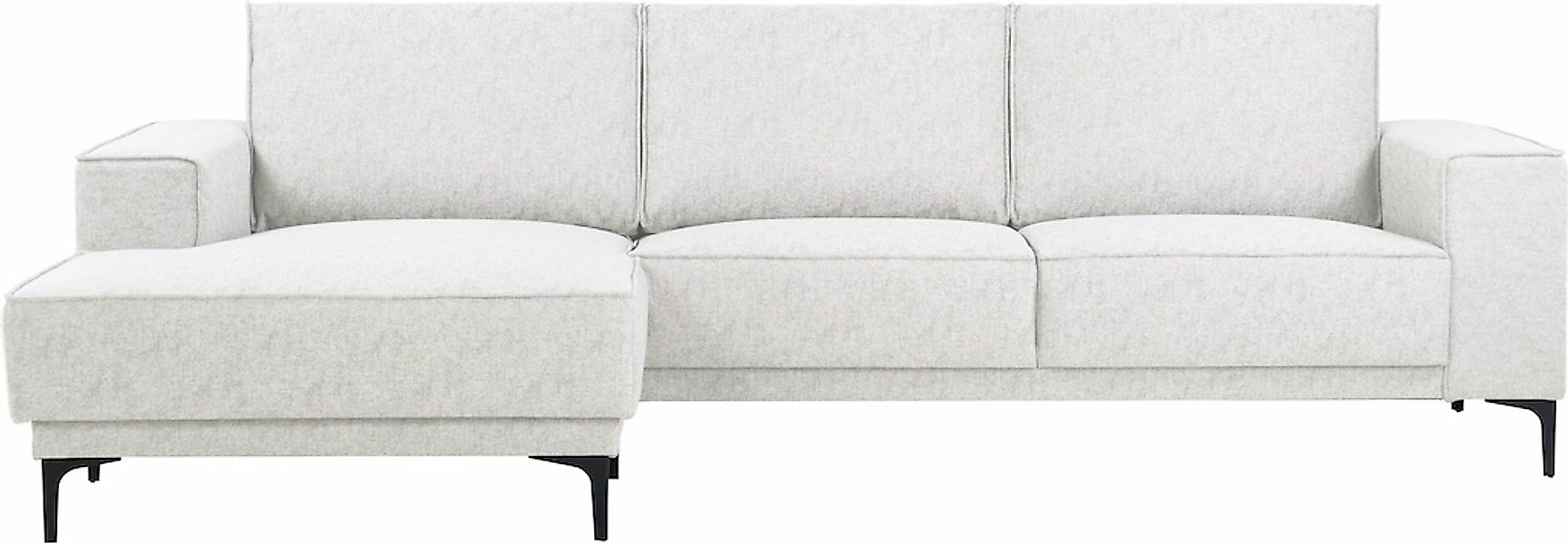 Places of Style Ecksofa "Polsterecke Oland, Struktur, Flachgewebe, Luxus-Mi günstig online kaufen