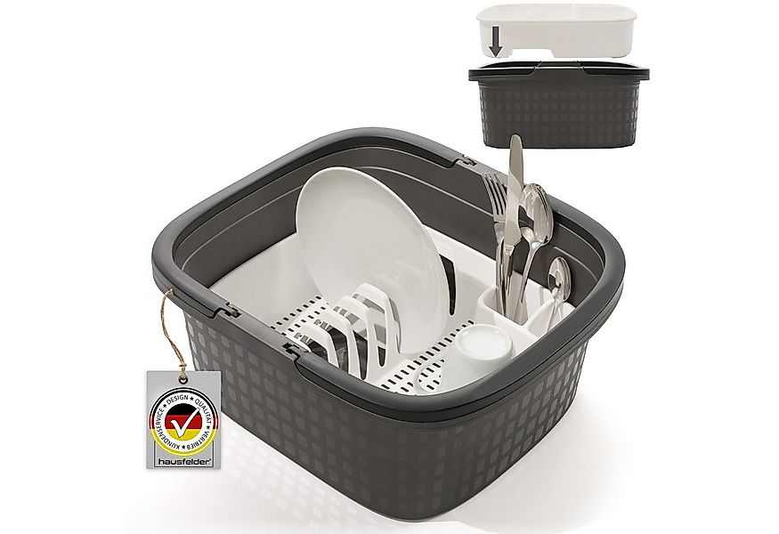 Hausfelder Kunststoffspüle Camping Spülset, 2teilig, Spülwanne Anthrazit + günstig online kaufen