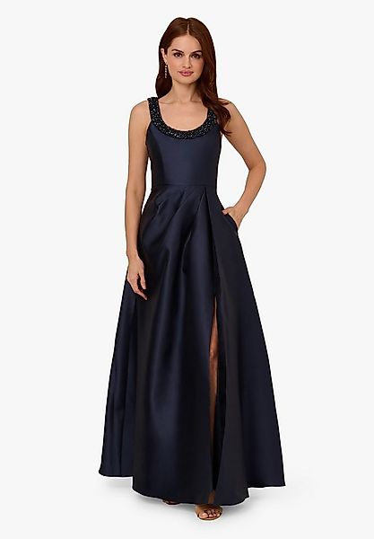 Adrianna Papell Abendkleid Beaded Mikado Gown Mikado-Kleid mit Perlenverzie günstig online kaufen