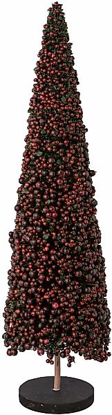 Creativ deco Dekobaum "Weihnachtsdeko", auf hochwertiger Holzbase, mit Perl günstig online kaufen