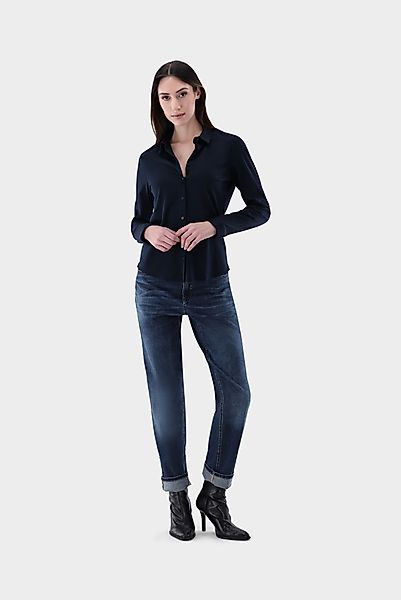 Hemdbluse aus Jersey tailliert günstig online kaufen