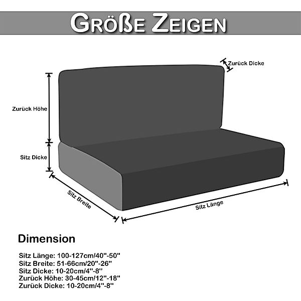BTTO Sofaschoner Sesselbezug 2 Stück Camper günstig online kaufen