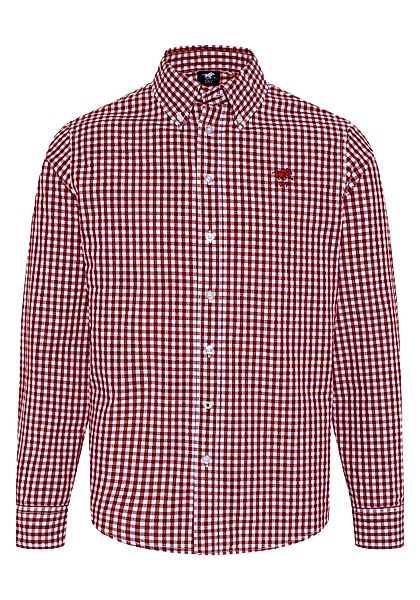 Polo Sylt Langarmhemd mit minimalistischem Karomuster günstig online kaufen