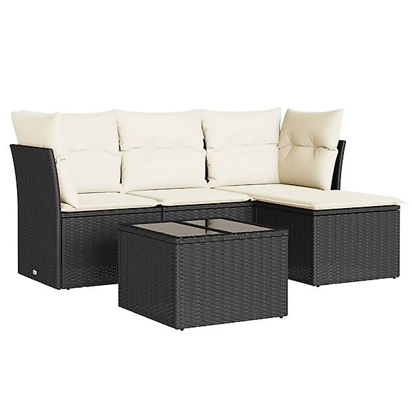 vidaXL Gartenlounge-Set 5-tlg. Garten-Sofagarnitur mit Kissen günstig online kaufen