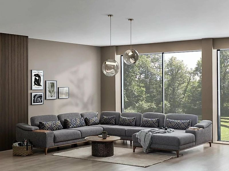 JVmoebel Ecksofa Luxus Sofa U Form Modern Wohnzimmer Ecksofa Polstermöbel N günstig online kaufen