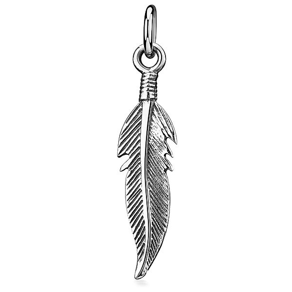 Materia Kettenanhänger Unisex Silber Feder antik günstig online kaufen