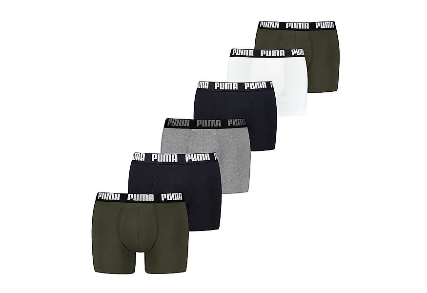 PUMA Boxershorts PUMA MEN EVERYDAY BOXER 6P ECOM (6er Pack) Elastischer Log günstig online kaufen
