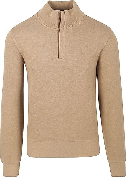 Gant Halfzip Sacker Pullover Beige - Größe XXL günstig online kaufen