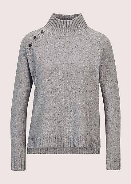 MADELEINE Longpullover "Strickpullover Hochwertiger Wollpullover mit Stehkr günstig online kaufen