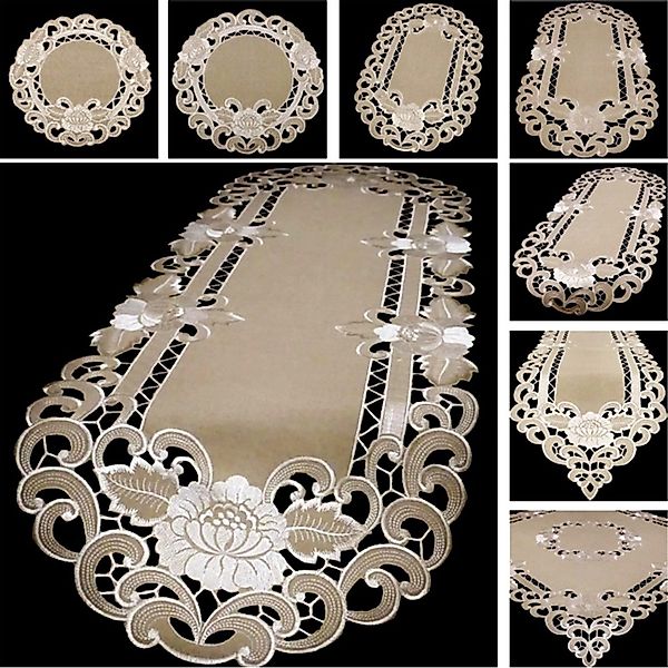 Brilliant Tischdecke Bestickt / Versch. Größen günstig online kaufen