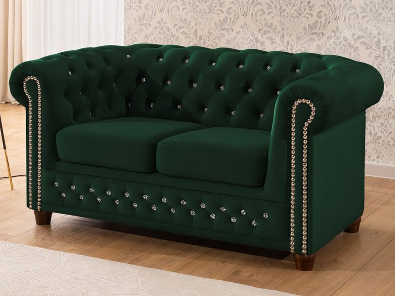 S-Style Möbel Chesterfield-Sofa 2-Sitzer Cleo Blink günstig online kaufen