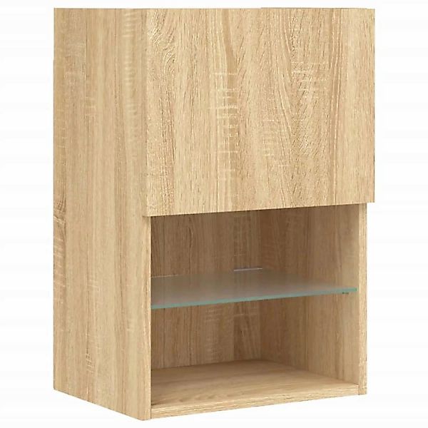 vidaXL TV-Schrank mit LED-Leuchten Sonoma-Eiche 40,5x30x60 cm günstig online kaufen