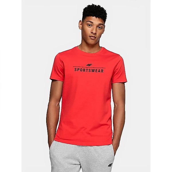 4f Kurzärmeliges T-shirt M Red günstig online kaufen