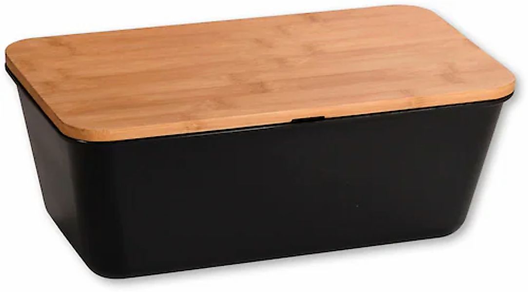 KESPER® Brotkasten »Brotbox mit Bambusdeckel«, (2 tlg.), mit abnehmbaren De günstig online kaufen