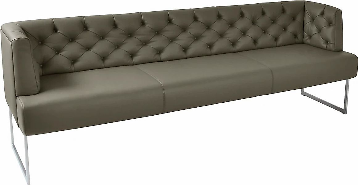 K+W Komfort & Wohnen Polsterbank "Creso" im modernen Chesterfield-Look, Füß günstig online kaufen