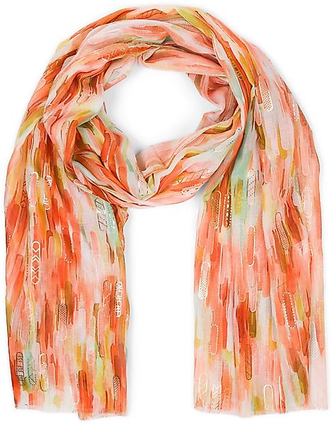 styleBREAKER Modeschal Leichter Schal mit Streifen Farbverlauf Metallic, (1 günstig online kaufen