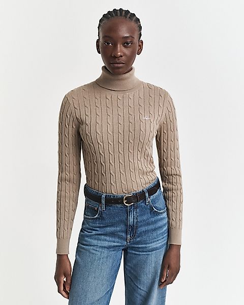 Gant Rollkragenpullover STRETCH COTTON CABLE TURTLENECK günstig online kaufen